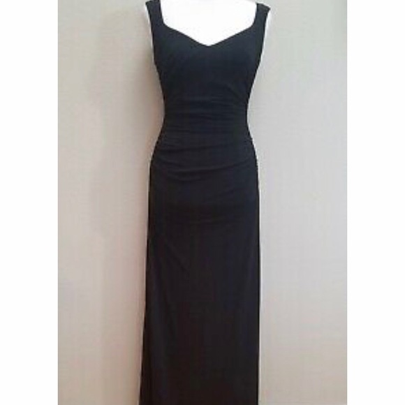 Laundry By Design Ruche Evening V Neck Dress “6” - Picture 1 of 8